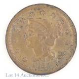 1875 US Braided Hair Large 1c (PCGS SE R-6.0)
