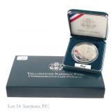 1999-P USA Silver Proof Yellowstone NP $1 in OGP