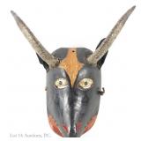 Devil / Goat Mask Goat Horn (Mexico Early 20th c)