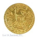 1853 US Rnd Calif. AOC Eureka 1/4 Gold Token