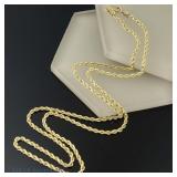 14k Yellow Gold Rope Chain