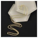 14k Yellow Gold Rope Chain