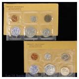 1962 (P) US Silver Proof Sets, OGP, 2