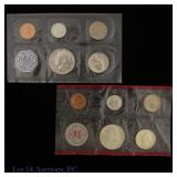 1964 P,D US 90%-Silv Proof/Mint 5-Coin Sets OGP, 2