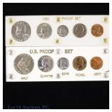 1961 & 1962 US 90%-Silver Proof 5-Coin Sets, 2