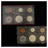 1962 P,D US 90%-Silver 10-Coin Unc. Mint Set (OGP)