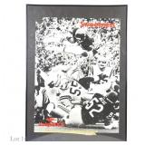 Walter Payton Signed Kangaroos Poster NO COA
