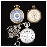 Gotham, Westclox & New Haven Pocket Watches