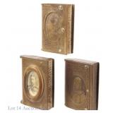 Antique Royal Vulcanite Vesta Cases / Match Safes
