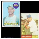 Reggie Jackson Ron Santo Rookie Baseball Cards
