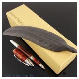 Agelio Batle Graphite Quill, Monteverde Fount Pen