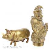 Antique Brass Vesta Cases / Match Safes
