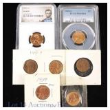 US Lincoln Cents Graded & Raw (7)