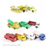 Vintage Matchbox, Lesney, Dinky, Tomica Cars (10)