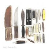 Assorted Knife Lot, Dakota NRA etc. (*20)