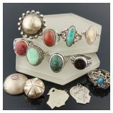 Silver Rings & Charms