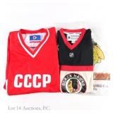 Russian & Signed Blackhawks Hockey Jerseys