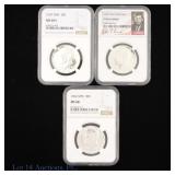 US 40%-Silver Kennedy 50c (NGC MS68 to PR 69*), 3