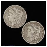 1891o & 1897o US Silver Morgan $1 (2)