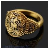22k(?) Yellow Gold Ring