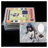 15 Baseball / Football Relic Cards