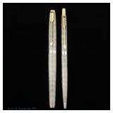 Parker 75 Cisele Sterling Fountain & Ballpoint Pns