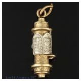 10k Yellow Gold Mezuzah Pendant
