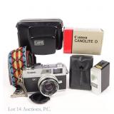 Canon Canonet QL17 camera With Canolite D