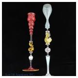 Two Chuck Savoie Venetian Art Glass
