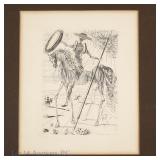 Salvador Dali 'Don Quixote' Etching