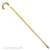 English Presentation Cane (12k Gold Horn)