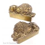 After Antonio Canova Lion Bookends (Pair)