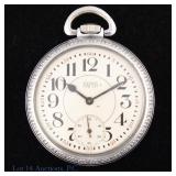 Faith Art Deco Rail Road Style Pocket Watch