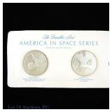 1970-fm 92.5% Silver America in Space Medals, 2