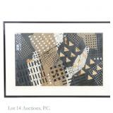 Frank Rowland Geometric In The Shadows Signed
