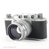 Leica D.R.P. Ernst Leitz Wetzlar Camera With Lens