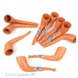 Goedewaagen 4' Clay Tobacco Pipes, Unsmoked (10)