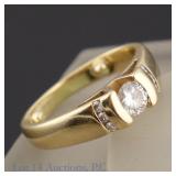 14k Yellow Gold Diamond Ring
