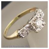 14k Gold Diamond Ring