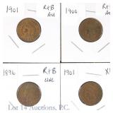 1896 - 1901 US Indian Head Cents, 4
