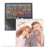 Kenny Rogers & The Vogues Signed Vinyl Records
