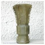 Jade / Hardstone Gu-Style Vase