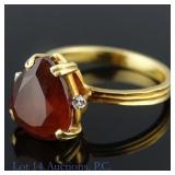 18k Gold & 950 Platinum Ring