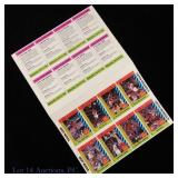 Michael Jordan 1990 McDonald's Uncut Sheet 8 Cards