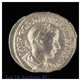 (241 CE) Roman Gordian III Silver Denarius