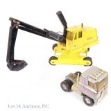 1970s Tonka Crawler Excavator & Ertl Transtar Semi