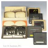 5 Glass Lantern Slides Of Hollywood Movies
