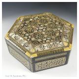 Egyptian Hexagonal Trinket Box