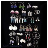 Sterling Silver Earrings (27 Pairs)