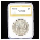1900-s US Silver Morgan Dollar (PGA)
